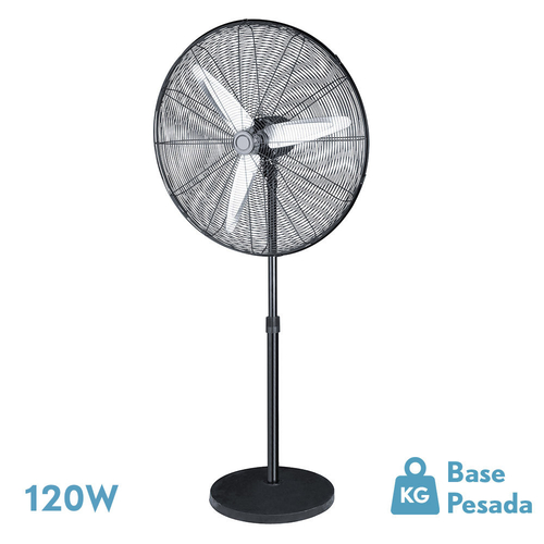 Abrila ALARCON Negro / Plata - Ventilador de Pie 120W