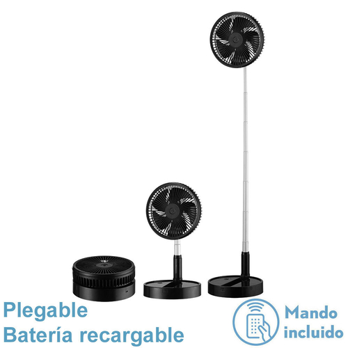ABRILA GALAN Negro - Ventilador de Pie 220-240 V