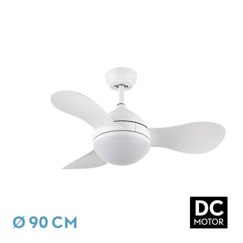 Abrila SOLIDO Blanco - Ventilador de Techo Aspas Normales 24 W E