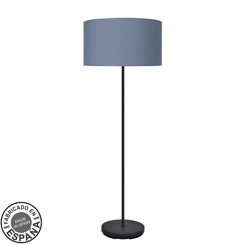 Abrila MODA Negro/Azul - Lámpara Pie Salón Moderno 1xE27 40 cm