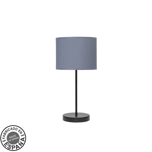 Abrila MODA Negro/Azul - Lámpara Sobremesa Moderno 1xE14 17 cm