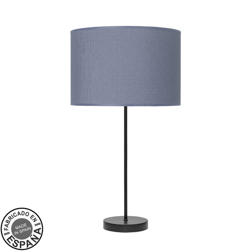 Abrila MODA Negro/Azul - Lámpara Sobremesa Moderno 1xE27 30 cm