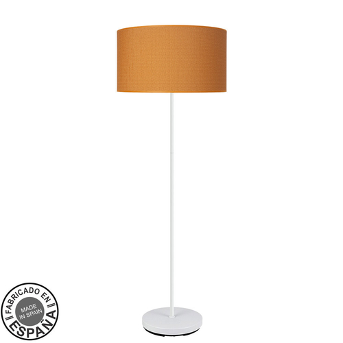 Abrila MODA Blanco / Naranja - Lámpara Pie Salón Moderno 1xE27 40 cm