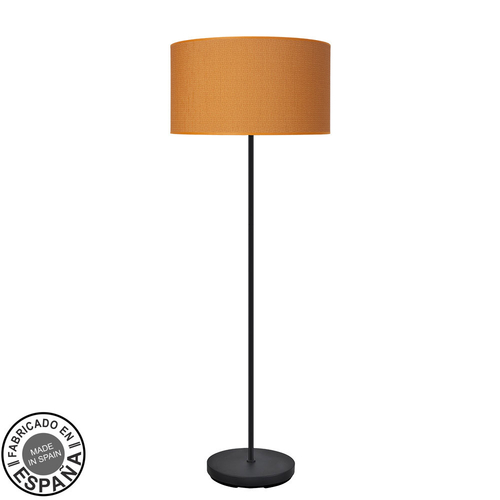 Abrila MODA Negro/Naranja - Lámpara Pie Salón Moderno 1xE27 40 cm