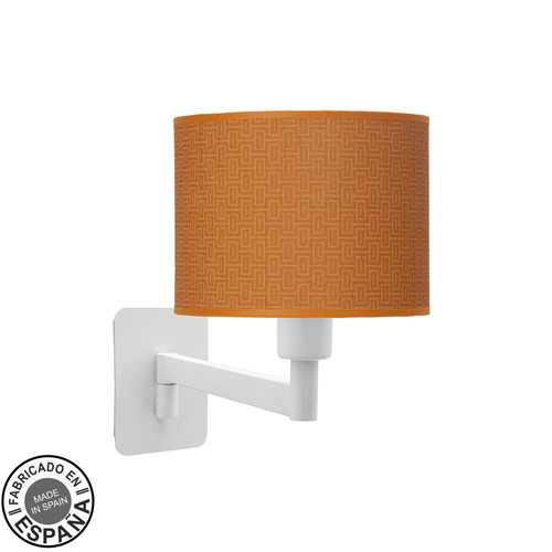 Abrila MODA Blanco / Naranja - Aplique Moderno 1xE14