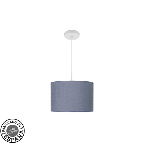 Abrila MODA Blanco / Azul - Colgante Moderno 1xE27 30 cm