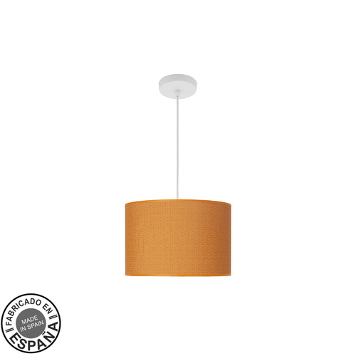 Abrila MODA Blanco / Naranja - Colgante Moderno 1xE27 30 cm