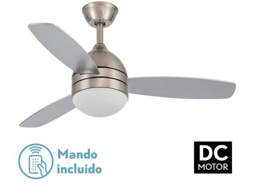 Abrila MAESTRAL Níquel / Haya - Níquel / Plata - Ventilador de Techo Aspas Normales 30 W F