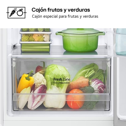 LG GTBV-22-SWGKD Blanco - Frigorífico Dos Puertas No Frost