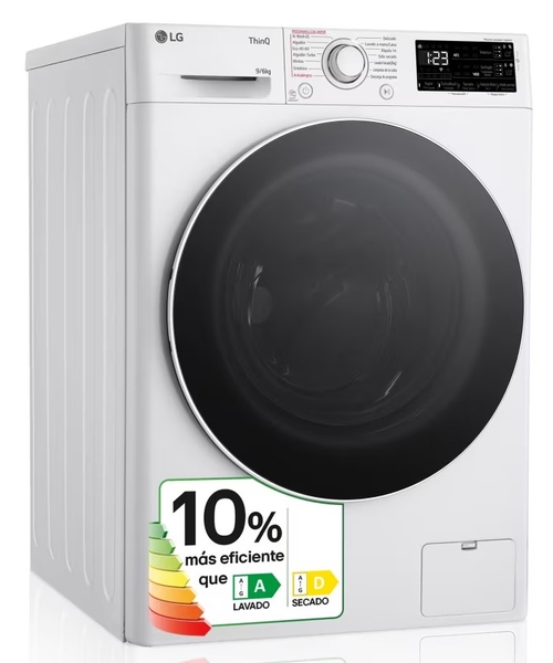 LG F4DR5509A0W Blanco - Lavadora Secadora 9KG / 6 KG 1400RPM