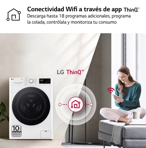 LG F4DR5509A0W Blanco - Lavadora Secadora 9KG / 6 KG 1400RPM