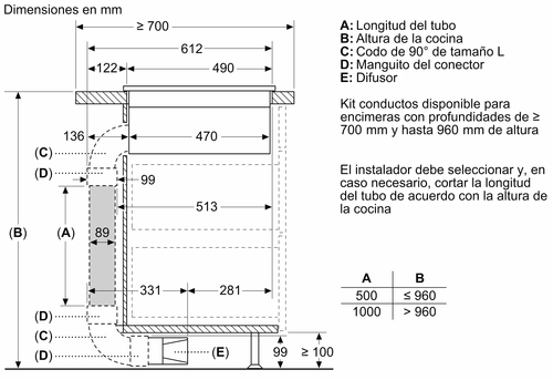 BOSCH PVS-811-B16E Negro - Vitrocerámica de Inducción + EXTRACTOR INTEGRADO 80CM