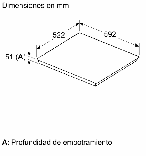 BOSCH PVJ-631-HC1E Negro - Vitrocerámica de Inducción 60CM