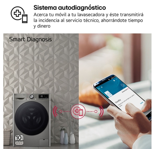 LG F4DR7009AGS INOX - Lavadora Secadora 9/6KG 1400RPM