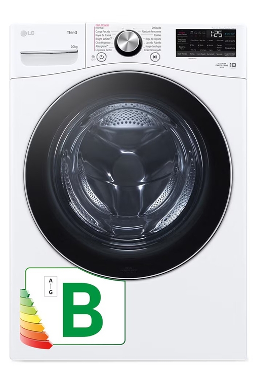 LG F0P3CYV2W Blanco - Lavadora Carga Frontal 20KG 1000RPM