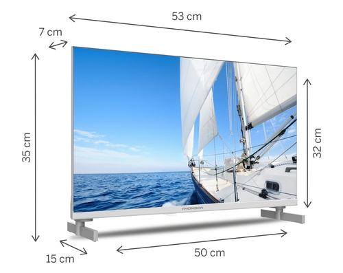 THOMSON 24HG2S14CW Blanco - TV 24" HD Smart TV