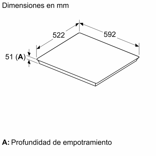 BOSCH PXJ631HC2E Negro - Vitrocerámica de Inducción 60CM