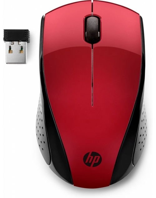 HP 7KX10AA Rojo - Ratón Inalámbrico