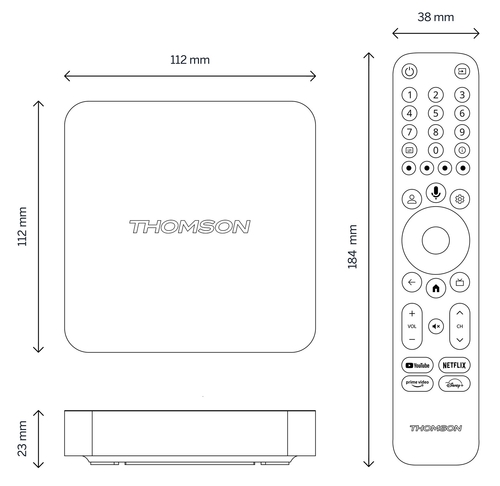 THOMSON 240G Negro - Smart TV Box 4K UHD