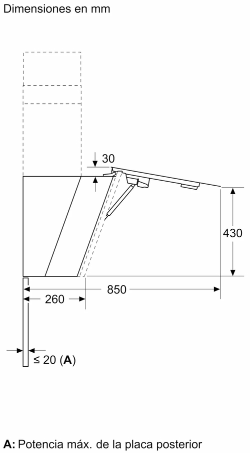 BOSCH DWK81AN60 Cristal Negro - Campana Decorativa 80CM