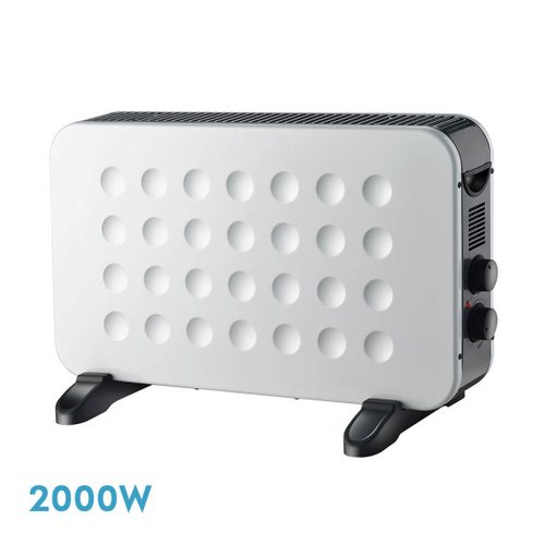 Abrila HOGAR Blanco / Negro - Convector 2000 W