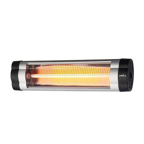 Abrila AUSTRAL Negro / Cromo - Calefactor Exterior Colgante 2500 W