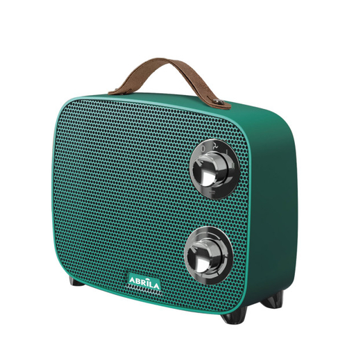 Abrila CORCEGA Verde/Cromo - Calefactor Cerámico 1500 W