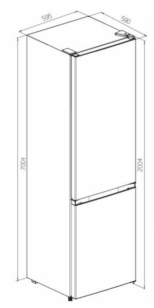 KROMSLINE NF KC-250-1-DW BLANCO - Frigorífico Combi NO FROST