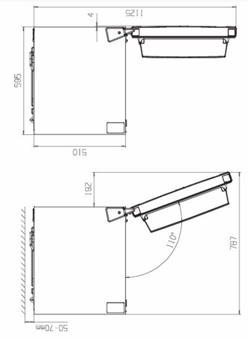 KROMSLINE NF KC-250-1-DW BLANCO - Frigorífico Combi NO FROST