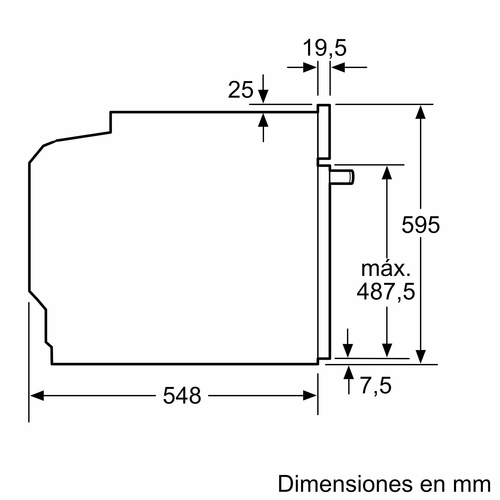 BALAY 3HA5829N3 Cristal Negro - Horno Multifunción 71L