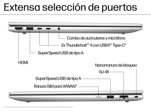 HP PROBOOK 460 G11 ULTRA 5 125U Plata - Ordenador Portátil 16" 16GB 512GB
