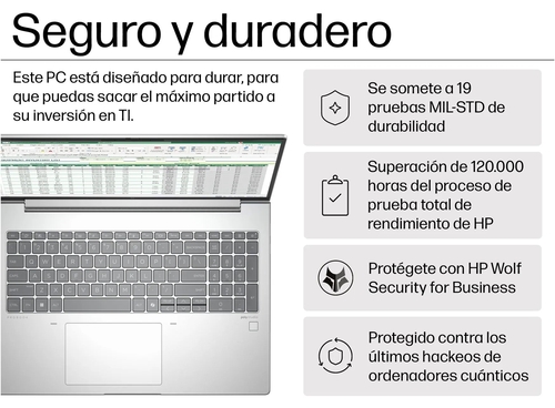 HP PROBOOK 460 G11 ULTRA 5 125U Plata - Ordenador Portátil 16" 16GB 512GB