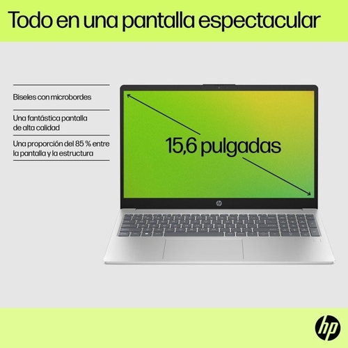 HP 15-FD0036NS INTEL CORE i3-N305 Gris - Ordenador Portátil 15.6" 8GB 256GB