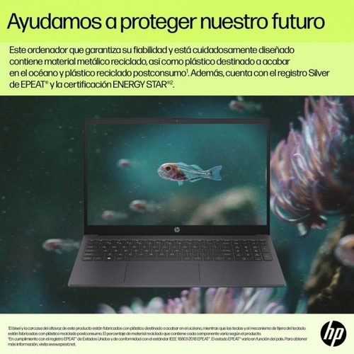 HP 15-FD0036NS INTEL CORE i3-N305 Gris - Ordenador Portátil 15.6" 8GB 256GB