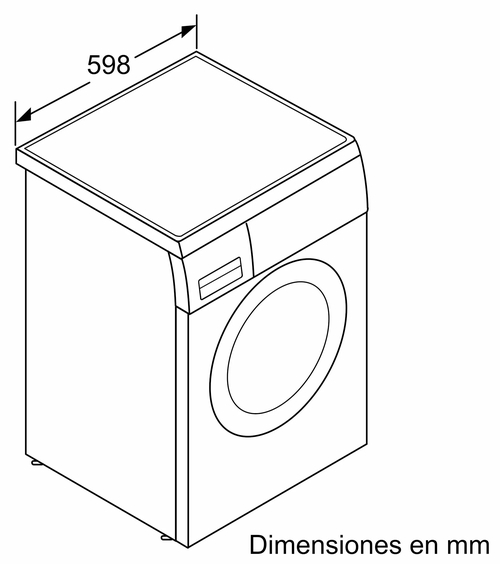 BOSCH WUU28T6KES INOX - Lavadora Carga Frontal 7KG 1400RPM