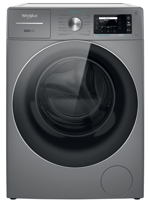 WHIRLPOOL W8 99ADS SILENCE SPT INOX - Lavadora Carga Frontal 9KG 1400RPM