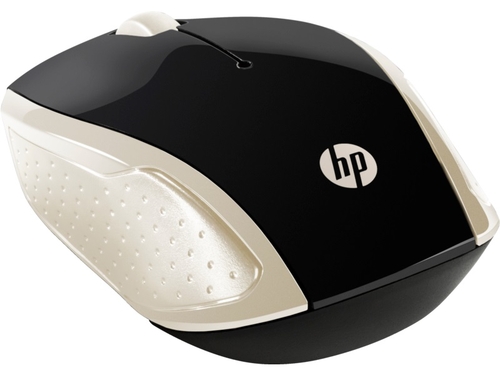 HP 200 Negro-Dorado - Ratón Inalámbrico