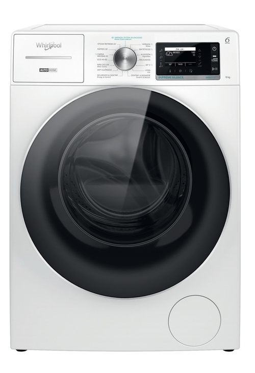 WHIRLPOOL W8 99AD SILENCE SPT Blanco - Lavadora Carga Frontal 9KG 1400RPM