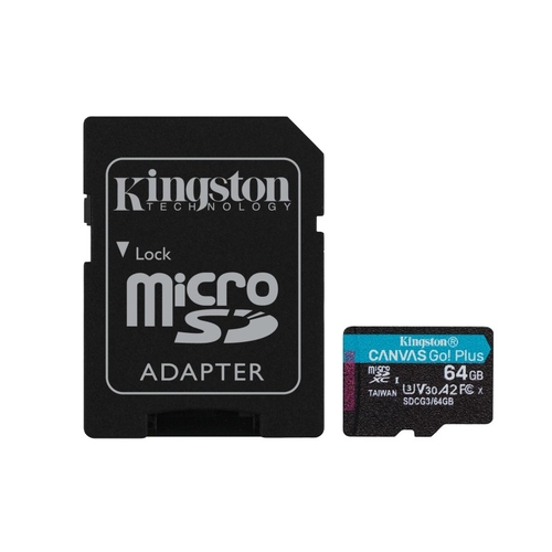 KINGSTON CANVAS GO - Tarjeta de Memoria 64GB