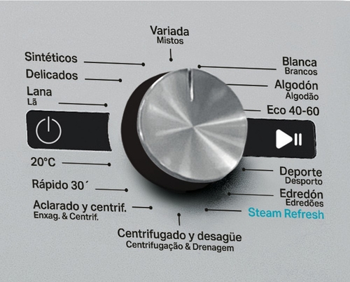 WHIRLPOOL FFB 8489 SBV SPT INOX - Lavadora Carga Frontal 8KG 1400RPM