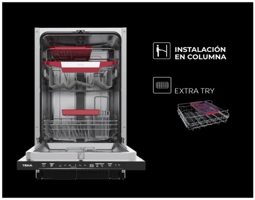TEKA DFI 44800 Negro - Lavavajillas 45CM 10 Servicios