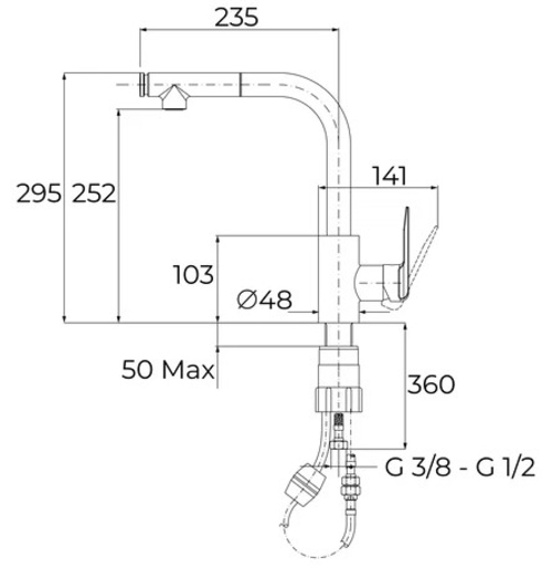 TEKA IN 938 PLUS - Grifo Cromo