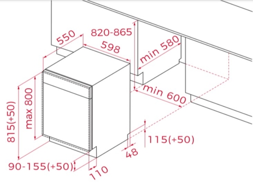 TEKA DFI 46650 INOX - Lavavajillas 60CM 12 Servicios