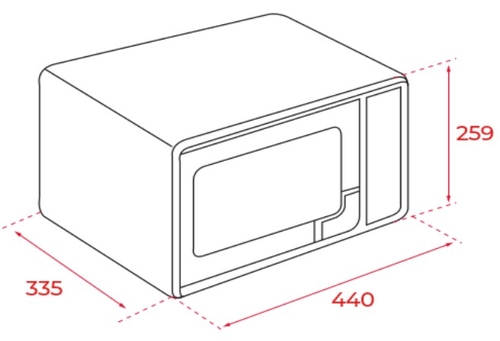 TEKA MW FS20 G Blanco - Microondas 700W 20L