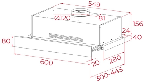TEKA PLR 6320 MCS INOX - Campana Extraíble 60cm