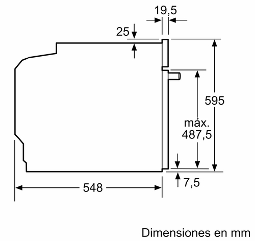 BALAY 3HB5000N3 Cristal Negro - Horno Multifunción 71L