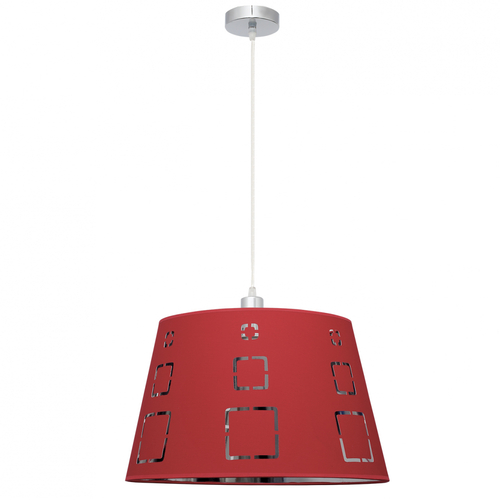ABRILA Celaya Rojo - Lámpara Colgante 1xE27 40 cm