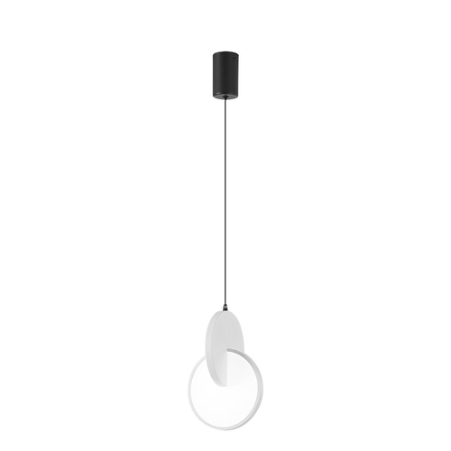 ABRILA Carlota Negro-Blanco 17W - Lámpara Colgante 6500k 2380lm