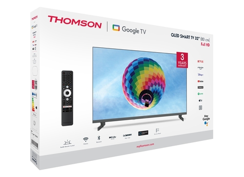 THOMSON 32QG4S14 Negro - TV 32" Qled Smart TV