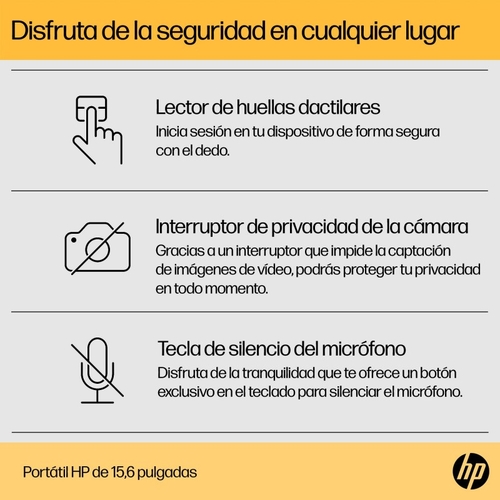 HP 15-FC0014NS RYZEN 3-7320U Azul - Ordenador Portátil 15.6" 8GB 512GB